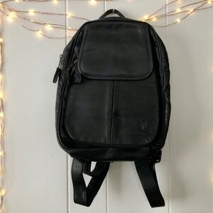 Elegant Black Leather Backpack